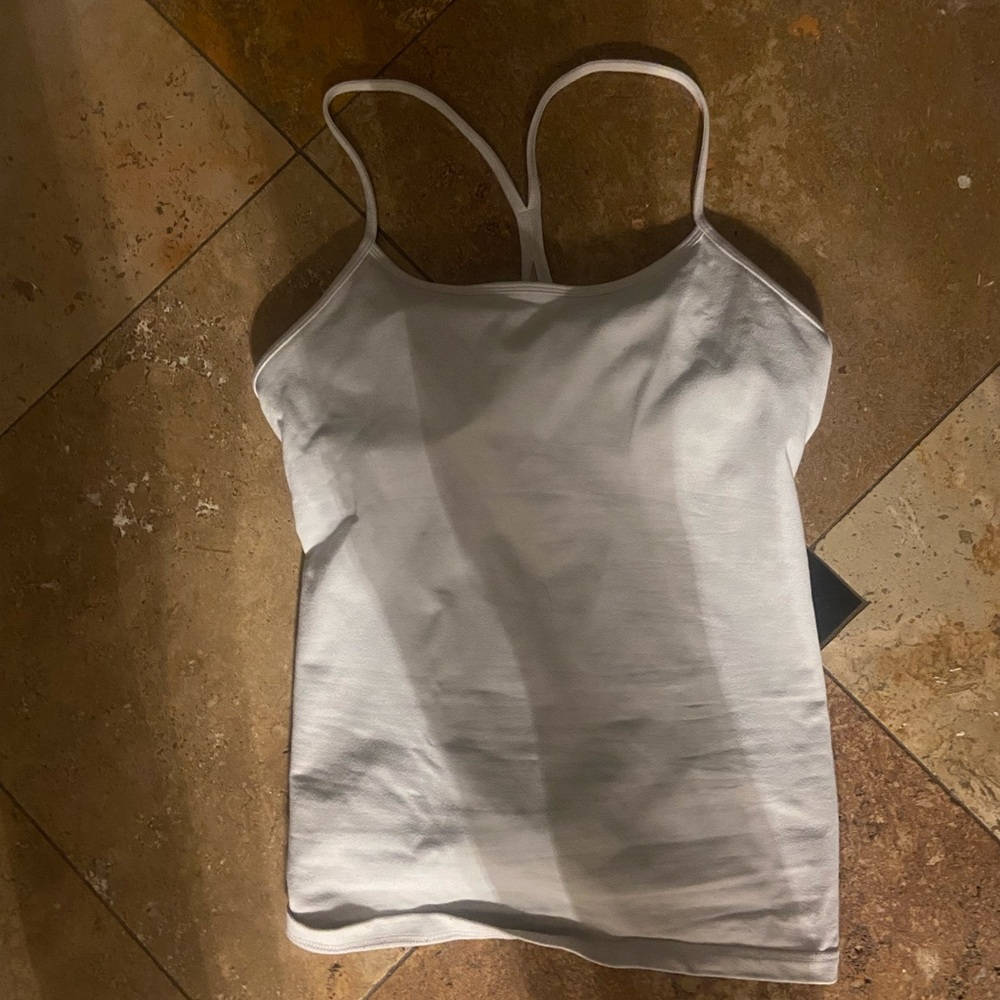 Lululemon Athletica White Fitted Camisole Top